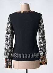 Gilet manches longues noir LESLIE pour femme seconde vue