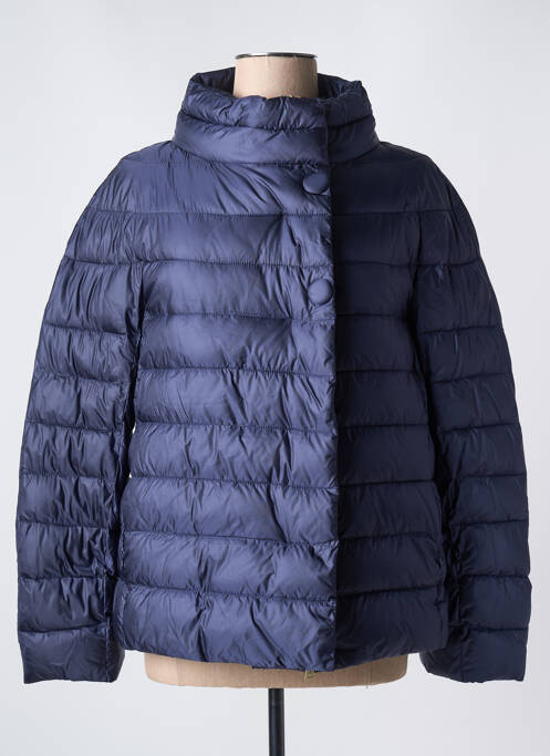Doudoune poches sans capuche bleu PREGIO COUTURE femme