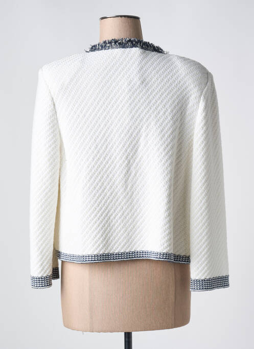 Veste chic col rond beige DEVERNOIS femme