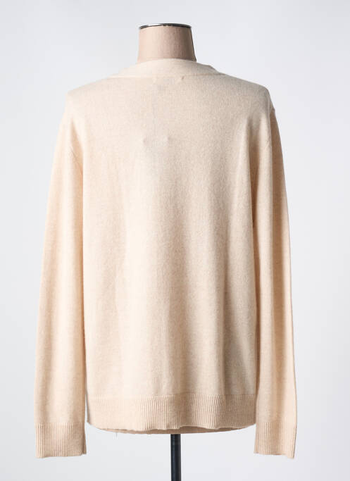 Gilet manches longues beige DEVERNOIS femme