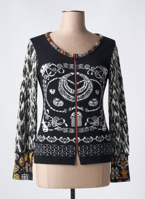 Gilet manches longues noir LESLIE pour femme