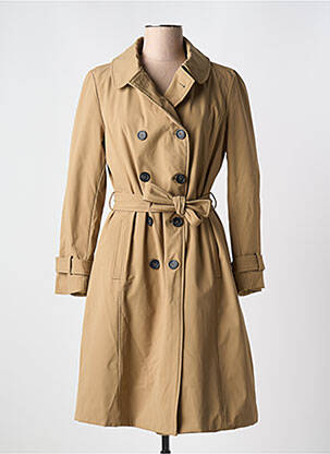 Trench poches sans capuche beige PREGIO COUTURE femme