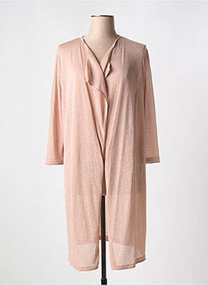 Gilet manches longues manches longues rose DEVERNOIS femme