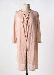 Gilet manches longues manches longues rose DEVERNOIS femme