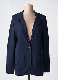 Blazer poches bleu DEVERNOIS femme