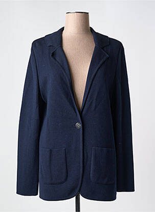 Blazer poches bleu DEVERNOIS femme