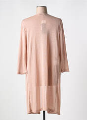 Gilet manches longues rose DEVERNOIS pour femme seconde vue