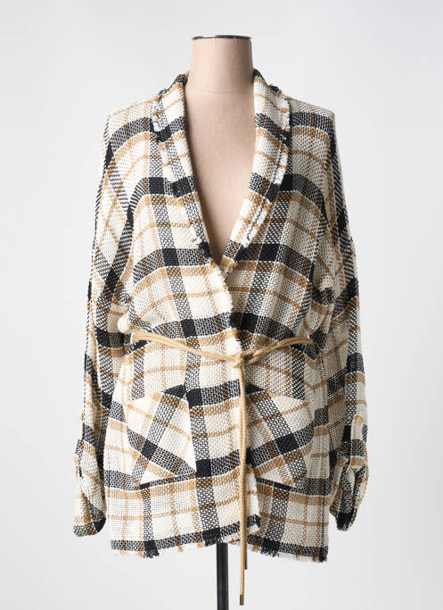 Gilet manches longues beige CAROLINE BISS pour femme