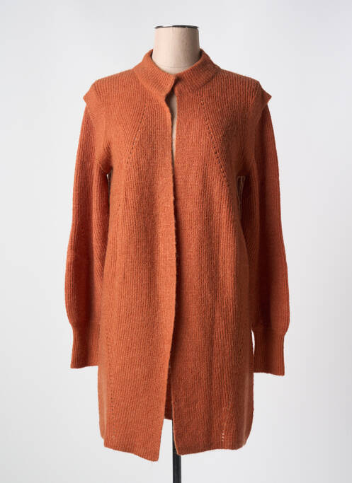Gilet manches longues marron CAROLINE BISS pour femme