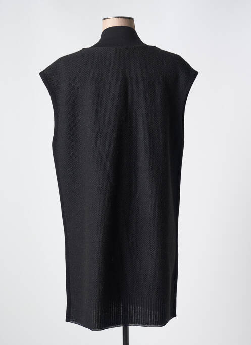 Gilet manches courtes noir DEVERNOIS femme