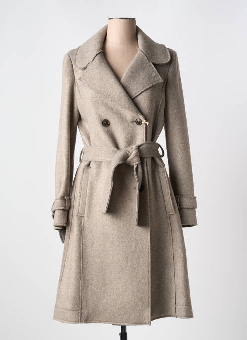 Manteau long beige PREGIO COUTURE pour femme