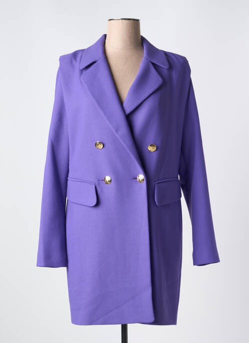 Manteau long violet CAROLINE BISS pour femme