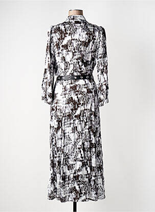 Robe longue manches longues manches longues noir CAROLINE BISS femme