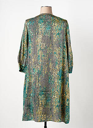 Robe mi-longue coupe fluide manches 3/4 vert GERRY WEBER femme