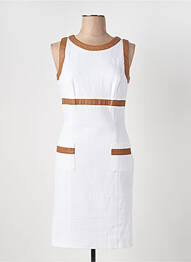 Robe mi-longue sans manche sans manche blanc CAROLINE BISS femme