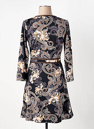 Robe courte manches longues manches longues noir K-DESIGN femme