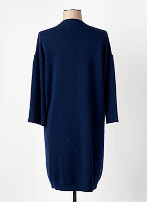 Robe pull resserrée sur le bas manches 3/4 bleu DUE AMANTI femme