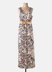 Robe longue marron K-DESIGN pour femme seconde vue