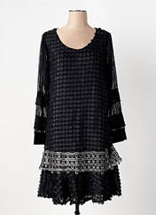 Robe mi-longue noir LESLIE pour femme seconde vue