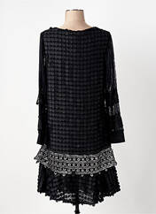 Robe mi-longue noir LESLIE pour femme seconde vue