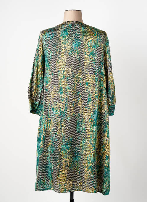 Robe mi-longue coupe fluide manches 3/4 vert GERRY WEBER femme