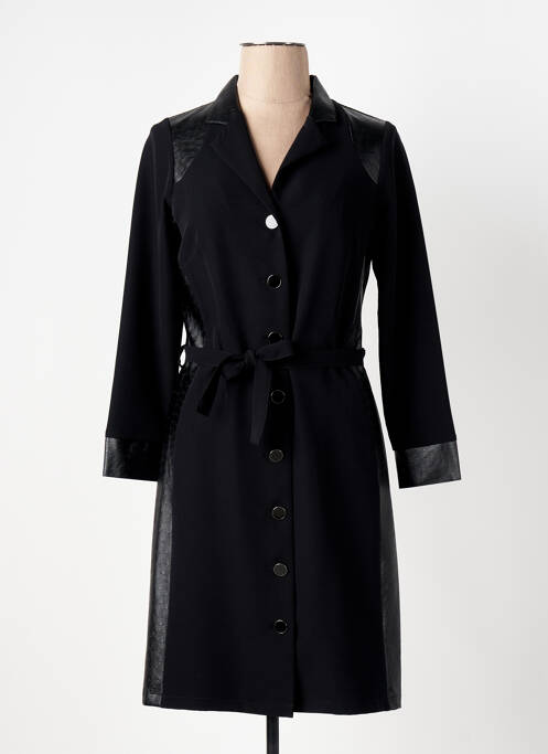 Manteau long noir GREGORY PAT pour femme