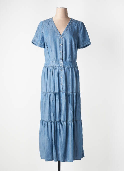 Robe longue bleu DEVERNOIS pour femme