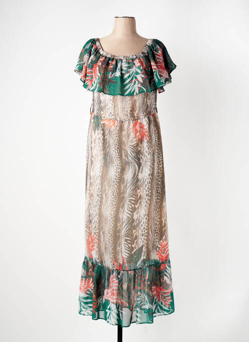 Robe longue vert GREGORY PAT pour femme