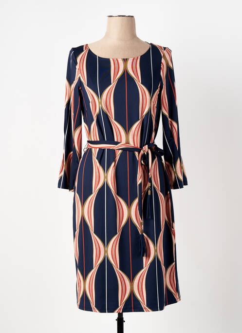 Robe mi-longue bleu K-DESIGN pour femme