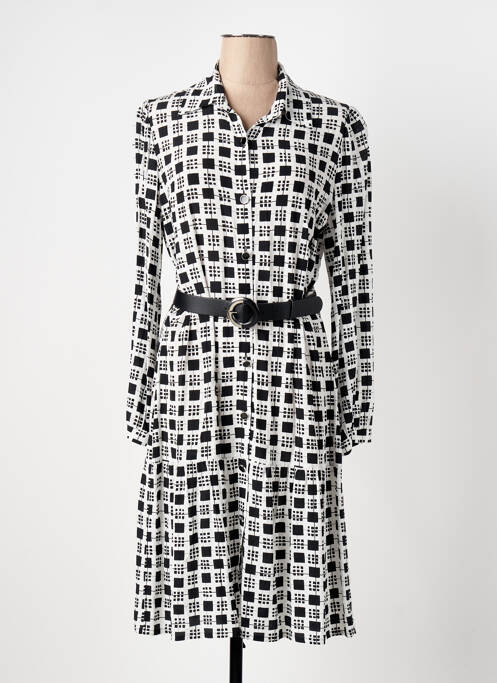 Robe mi-longue noir CAROLINE BISS pour femme