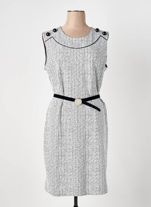 Robe mi-longue noir CAROLINE BISS pour femme