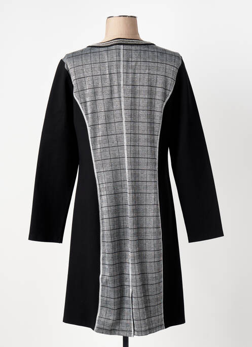 Robe mi-longue noir LESLIE pour femme