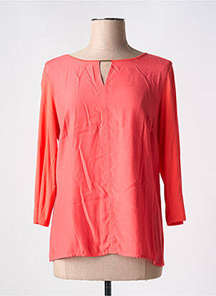 T-shirt manches 3/4 manches 3/4 orange DEVERNOIS femme