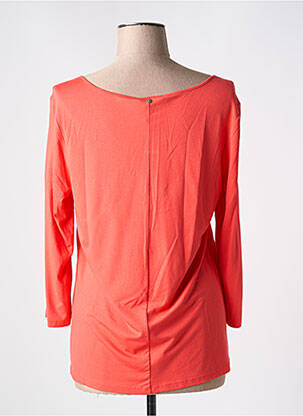 T-shirt manches 3/4 manches 3/4 orange DEVERNOIS femme