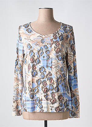 T-shirt manches longues manches longues bleu BASLER femme