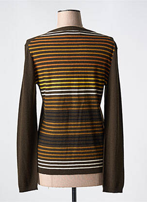 Pull coupe cintrée manches longues marron FUEGO WOMAN femme