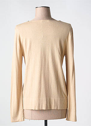 Pull coupe cintrée manches longues beige DEVERNOIS femme
