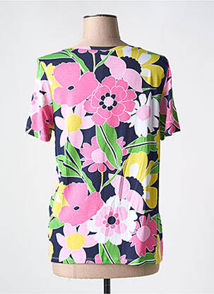 T-shirt stretch manches courtes rose LEO & UGO femme