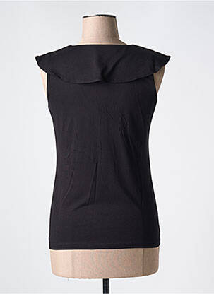 T-shirt col v manches courtes noir GREGORY PAT femme