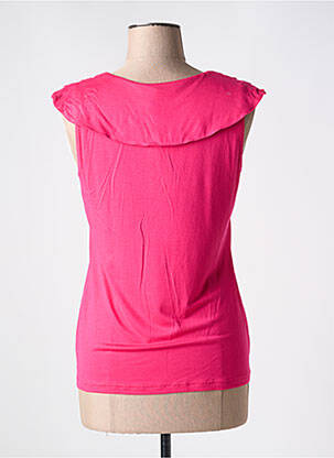 T-shirt col v manches courtes rose GREGORY PAT femme
