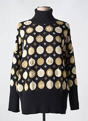 Pull col roulé noir DEVERNOIS pour femme seconde vue