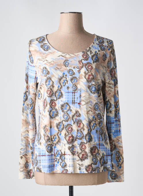 T-shirt manches longues manches longues bleu BASLER femme