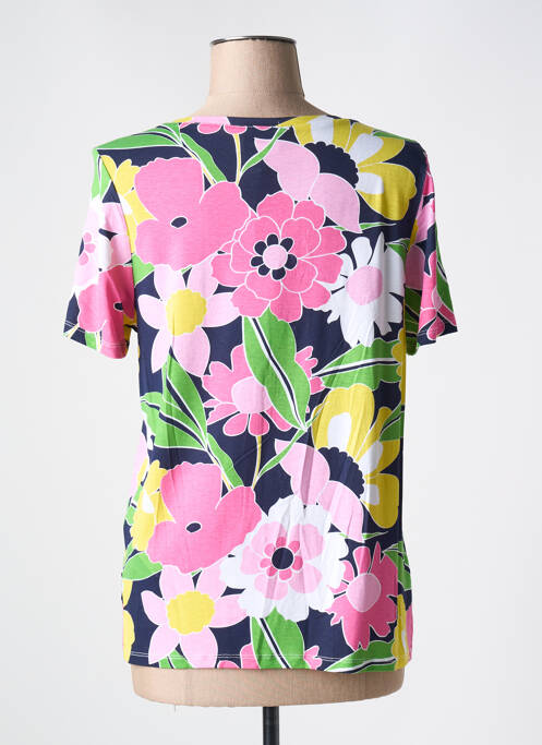 T-shirt stretch manches courtes rose LEO & UGO femme