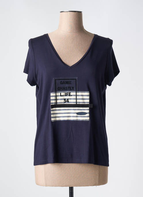 T-shirt bleu POUPEE CHIC pour femme