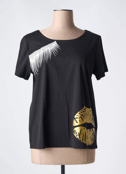T-shirt noir LEO & UGO pour femme