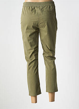 Pantalon 7/8 taille élastique vert DEVERNOIS femme