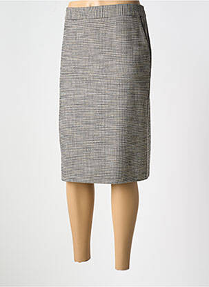 Jupe courte poches gris DEVERNOIS femme