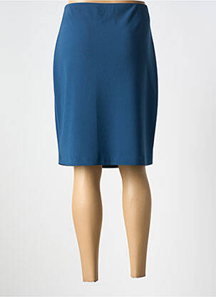 Jupe mi-longue coupe droite bleu JOSEPH RIBKOFF femme