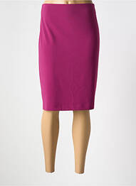 Jupe mi-longue coupe droite violet JOSEPH RIBKOFF femme