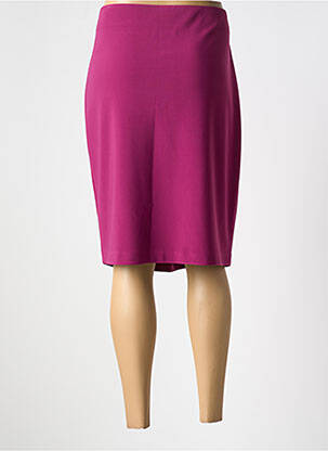 Jupe mi-longue coupe droite violet JOSEPH RIBKOFF femme